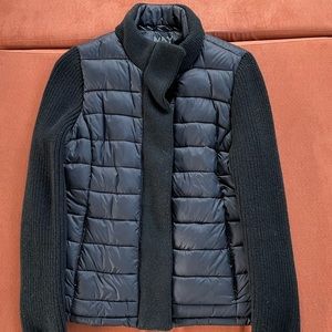 MARC New York Performance Puffer Jacket with Sweater Sleeves